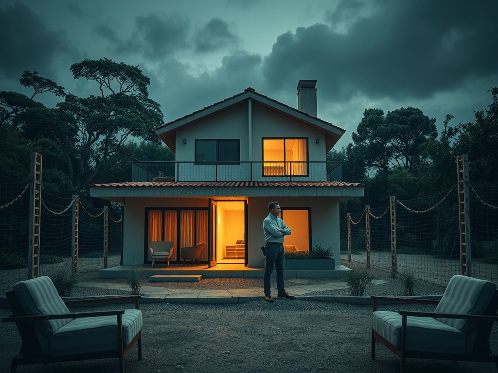 Casa com área de lazer