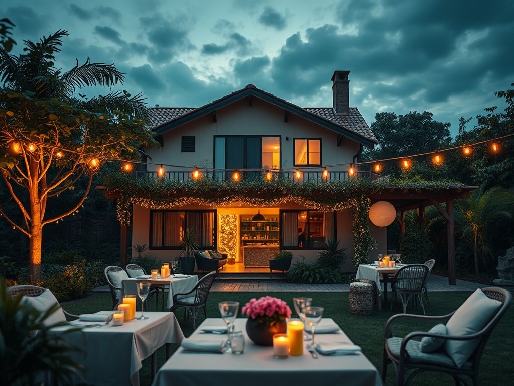 Casa com espaço para festas