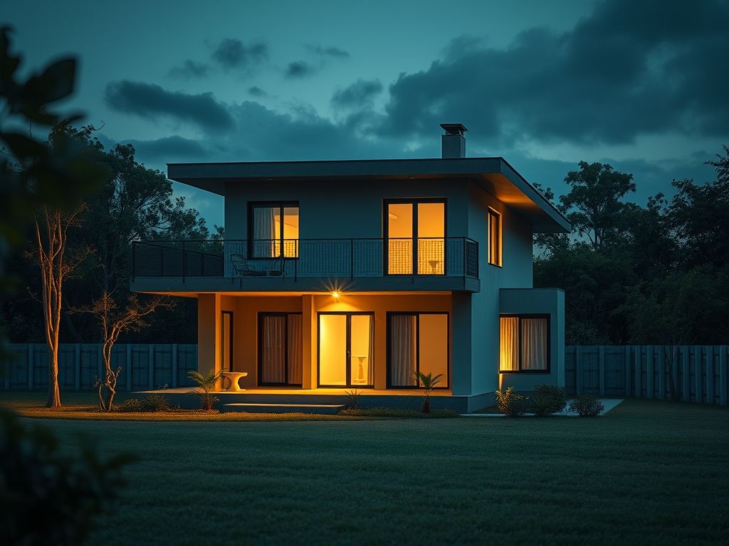 Casa com iluminação planejada