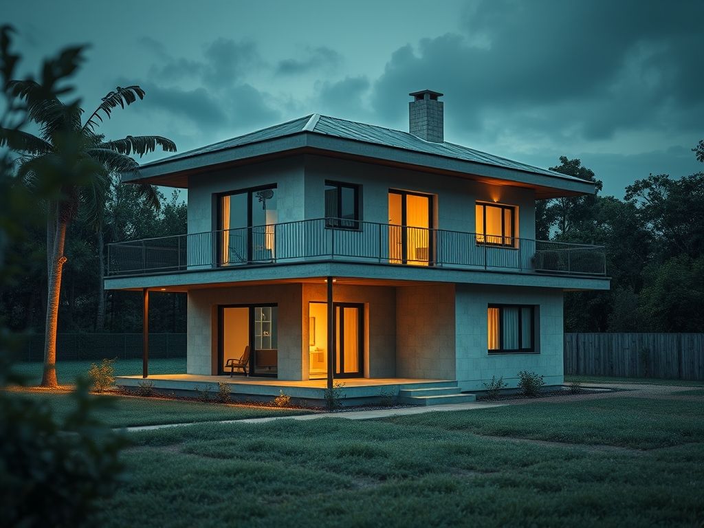 Casa com pé direito alto