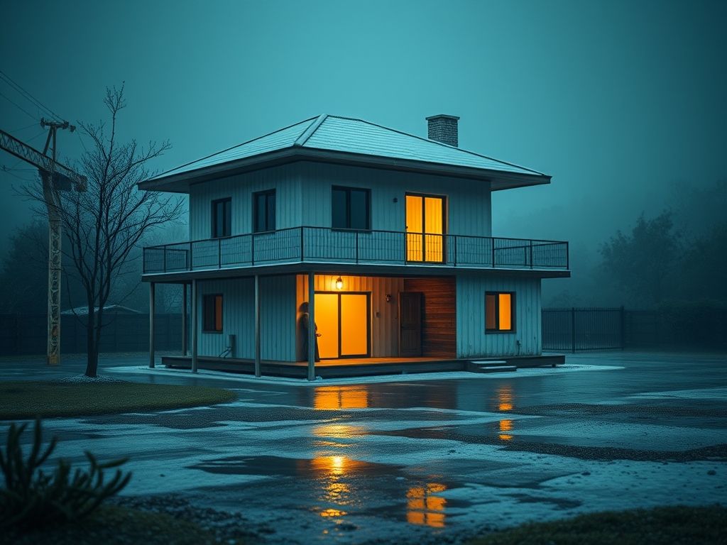 Casa com piso aquecido