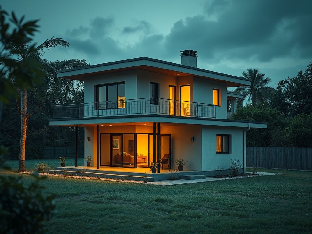 Casa com sistema de automação