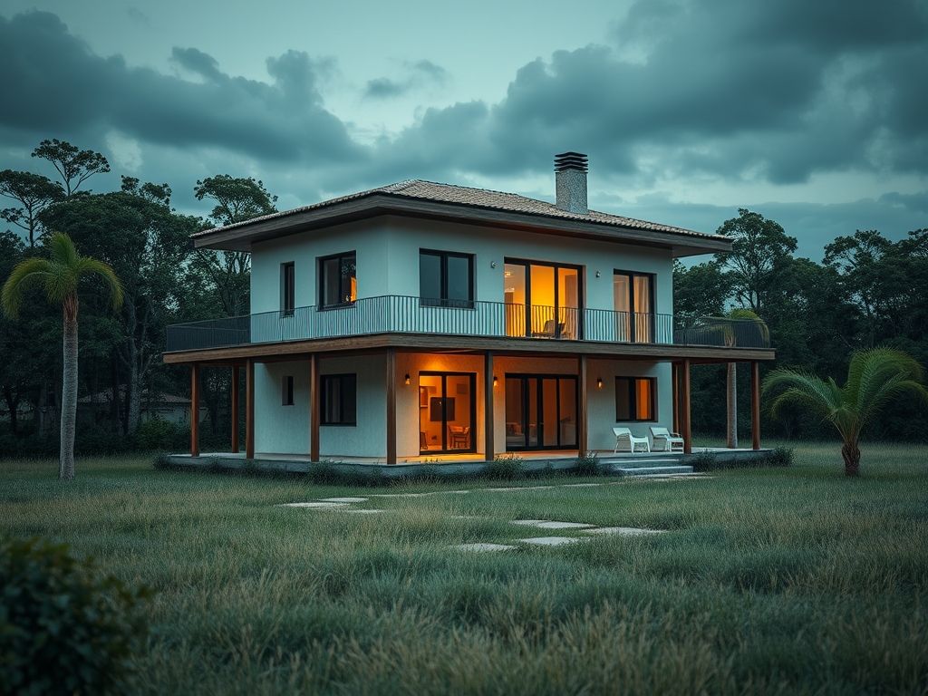 Casa em terreno grande
